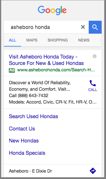 Dash and Two Headlines in New Google Ads