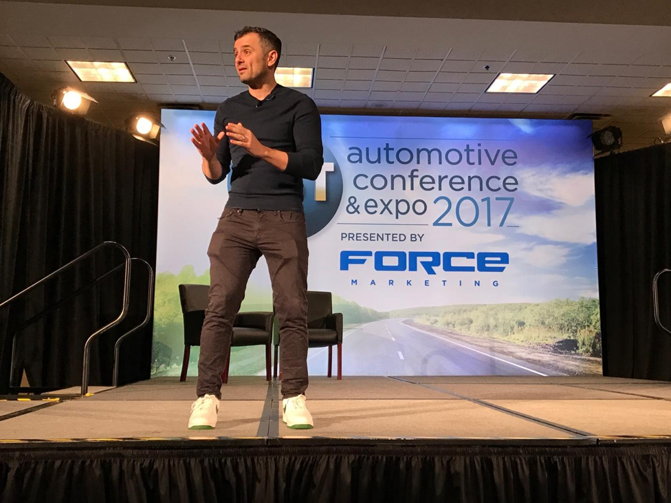 Gary Vaynerchuk speaking at CBT Automotive Conference